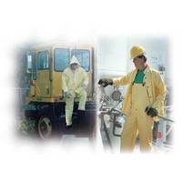 River City Rainwear Co 300BPM River City Rainwear Medium Yellow Wizard .28 mm PVC And Nylon Rain Bib Overalls With Welded Seams,